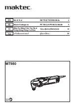 Makita Maktec MT980 Instruction Manual предпросмотр