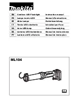 Preview for 1 page of Makita ML104 Instruction Manual