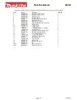 Preview for 2 page of Makita ML123 Parts Breakdown