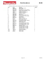 Preview for 2 page of Makita ML18 Parts Breakdown