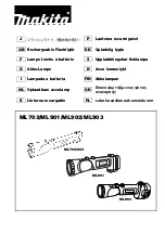 Preview for 1 page of Makita ML702 Manual