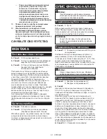 Предварительный просмотр 61 страницы Makita MLT100 Instruction Manual