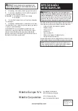 Preview for 116 page of Makita MLT100N Instruction Manual