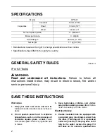 Preview for 2 page of Makita MODEL HP1501 Instruction Manual