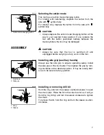 Preview for 7 page of Makita MODEL HP1501 Instruction Manual
