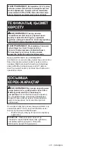 Preview for 273 page of Makita MP001GZ Instruction Manual