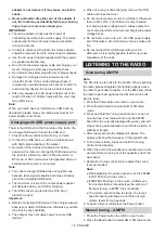 Preview for 10 page of Makita MR002G Instruction Manual