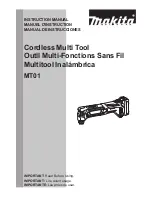 Предварительный просмотр 1 страницы Makita MT01 Instruction Manual