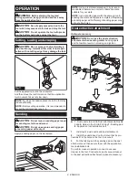 Предварительный просмотр 8 страницы Makita MT01 Instruction Manual