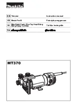 Makita MT370 Instruction Manual preview