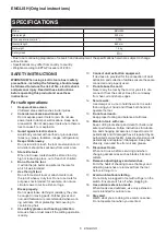 Preview for 6 page of Makita MUH355 Instruction Manual