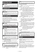 Preview for 9 page of Makita MUH355 Instruction Manual