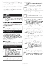 Preview for 19 page of Makita MUH355 Instruction Manual