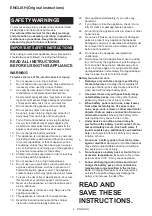 Preview for 2 page of Makita Outdoor Adventure ADCF203 Instruction Manual