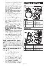 Preview for 5 page of Makita Outdoor Adventure XTK01 Instruction Manual