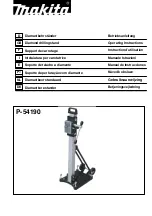 Preview for 1 page of Makita P-54190 Operating Instructions Manual