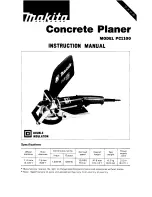 Makita PCllOO Instruction Manual preview