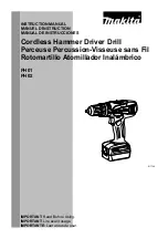 Preview for 1 page of Makita PH01 Instruction Manual