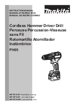 Preview for 1 page of Makita PH05 Instruction Manual