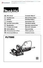 Preview for 1 page of Makita PJ7000J Instruction Manual