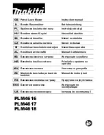 Makita PLM4616 Instruction Manual preview