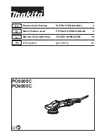 Makita PO6000C Instruction Manual preview