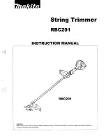 Preview for 1 page of Makita RBC201 Instruction Manual