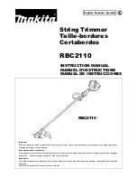 Preview for 1 page of Makita RBC2110 Instruction Manual