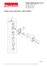 Preview for 3 page of Makita RBC260 Service Information