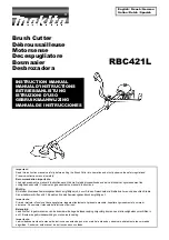 Preview for 1 page of Makita RBC421L Instruction Manual