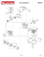 Предварительный просмотр 2 страницы Makita RBL500 Parts Breakdown
