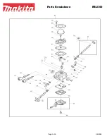 Предварительный просмотр 3 страницы Makita RBL500 Parts Breakdown