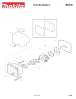 Предварительный просмотр 4 страницы Makita RBL500 Parts Breakdown