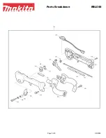 Предварительный просмотр 5 страницы Makita RBL500 Parts Breakdown