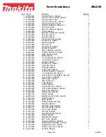 Предварительный просмотр 6 страницы Makita RBL500 Parts Breakdown