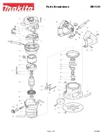 Makita RD1101 Parts Breakdown предпросмотр