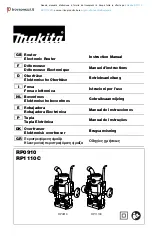 Makita RP1110 Instruction Manual preview