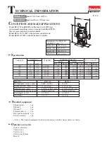 Makita RP1110C Technical Information preview