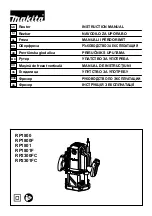 Preview for 1 page of Makita RP1800 Instruction Manual