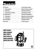 Preview for 1 page of Makita RP1800FXJ Instruction Manual