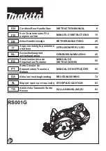 Preview for 1 page of Makita RS001G Instruction Manual