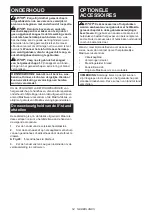 Preview for 54 page of Makita RS001GM101 Instruction Manual