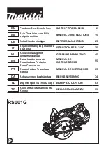 Предварительный просмотр 1 страницы Makita RS001GZ Instruction Manual