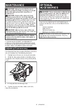 Предварительный просмотр 21 страницы Makita RS002GD201 Instruction Manual