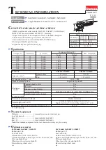 Preview for 1 page of Makita SA4540C Technical Information