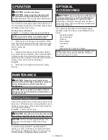 Preview for 9 page of Makita SD100D Instruction Manual