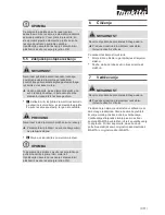 Preview for 311 page of Makita sg150 Instruction Manual