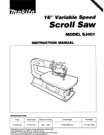 Preview for 1 page of Makita SJ401 Instruction Manual