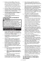 Предварительный просмотр 54 страницы Makita SP001G Instruction Manual