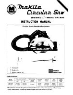 Preview for 1 page of Makita SR1800 Instruction Manual